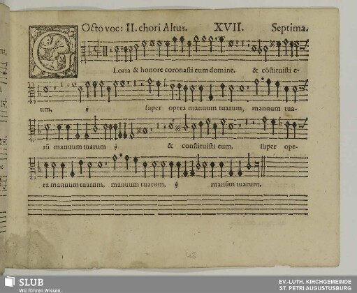 XVII. Gloria et honore