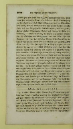XVIII. West-Indien