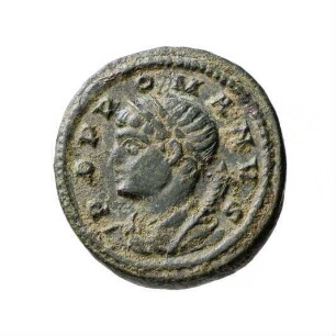 Münze, Follis, Aes 4, 330 n. Chr.