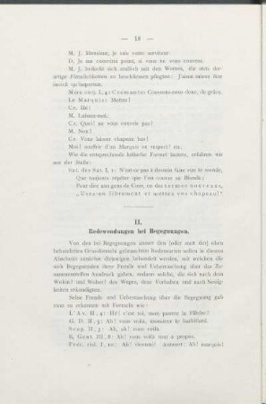 II. Redewendungen bei Begegnungen.