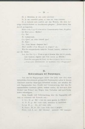 II. Redewendungen bei Begegnungen.