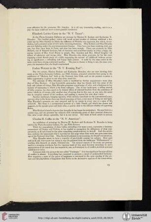 Forbes Watson in the N.Y. Evening Post