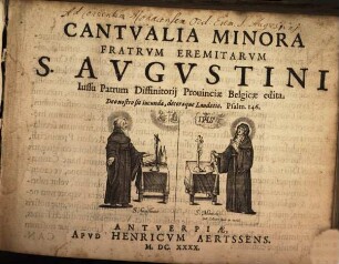 Cantualia minora F. Fr. Eremitarum S. Augustini