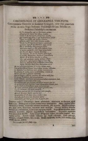 Chronologiæ Et Geographiæ Uinculum.
