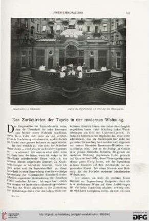 Das Zurücktreten der Tapete in der modernen Wohnung, [1]