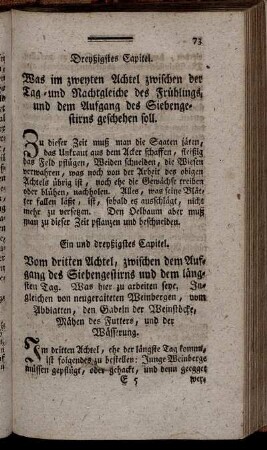 Dreyßigstes Capitel. [bis] Neun und dreyßigstes Capitel.