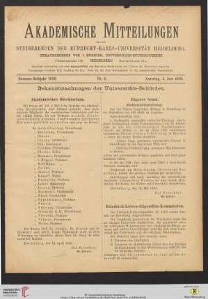 Nr. 6 (4. Juni 1898)