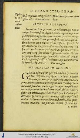 De Gratiarum Actione
