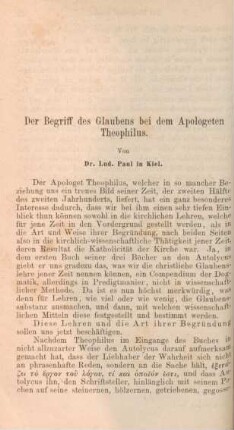 546-559 Der Begriff des Glaubens bei dem Apologeten Theophilus