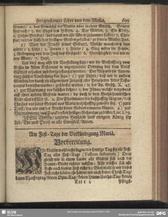 Am Fest-Tage der Verkündigung Mariä