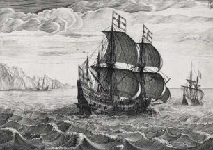 Vroom, H.: Schiff nahe d. Küste