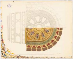 Neues Theater (Oper), Frankfurt/Main: Decke des Zuschauerraumes: Ansicht 1:50 Variante (wie Inv.Nr. 1452)