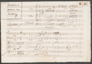 Quintette; vl (2), vla, vlc (2); G-Dur; G 333; op.36,3