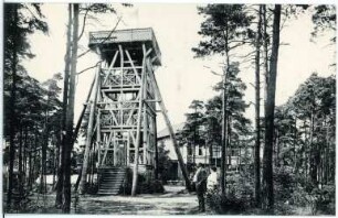 Bad Gottleuba. Aussichtsturm auf dem Augustusberg