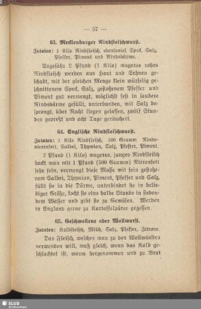 63. Mecklenburger Rindfleischwurst
