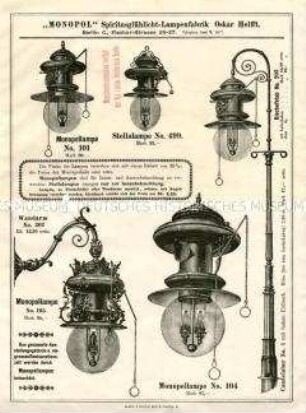 Spiritusglühlicht-Lampen