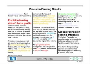 Precision Farming Results