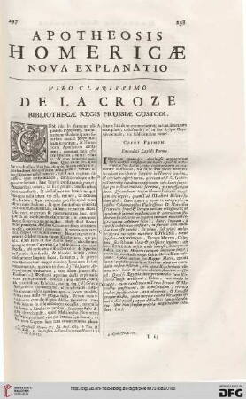 Apotheosis Homericae nova explanatio
