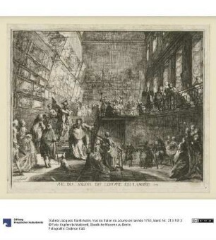 Vue du Salon du Louvre en lannée 1753