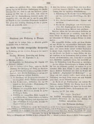 256 Einladung zum Kirchentag in Bremen