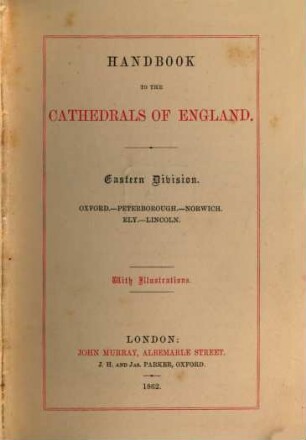 Handbook to the cathedrals of England : Southern division, 3