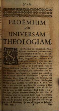 Cursus Theologicus : Brevi & Clara Methodo In Tres Partes & Sex Tomulos Distributus; In quo omnes Materiae Theologicae, tam Speculativae, quam Practicae; imo & Controversisticae cum varietate Sententiarum continentur, 1. Partis Primae Complectentis Materias Speculativas, Tomulus Primus, De Deo, de Visione Dei, de Scientia Et Voluntate Dei, et de Mysterio SS. Trinitatis