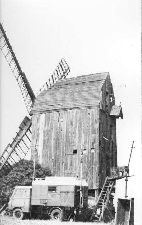 Wolmirstedt. Auerbachs Mühle, Bockmühle, Baujahr 1842, Repro (nach ra_0000696)
