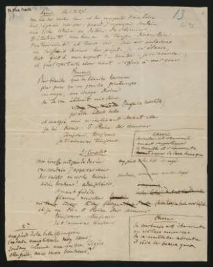 Les Huguenots. Textbuchfragment (1. Akt)