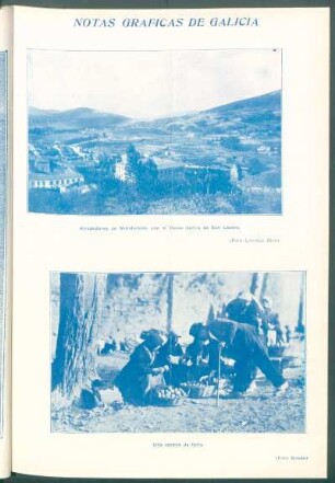 [Vista de los] Alrededores de Mondoñedo, con el típico barrio de San Lázaro.