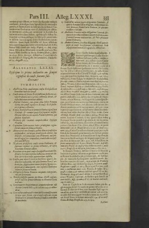 Allegatio LXXXI. - LXXXVII.