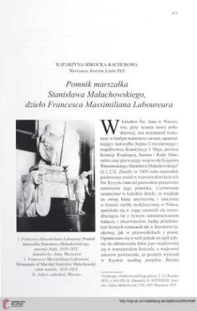 Pomnik marszałka Stanisława Małachowskiego, dzieło Francesca Massimiliana Laboureura
