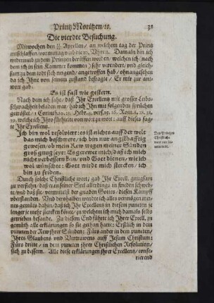 Die vierdte Besuchung.