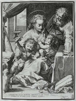 Die Heilige Familie, Madonna mit der Katze