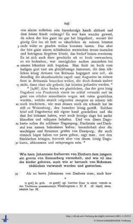 Wie hern Johannsen freiherren von Zimbern dem jungern ain grevin von Sonnenberg vermehelt…