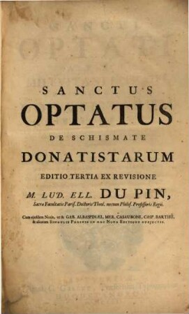 De schismate Donatistarum adversus Parmeniarum libri VII