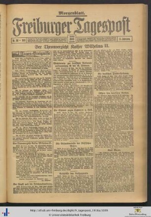 30.11.1918 (Morgenblatt)