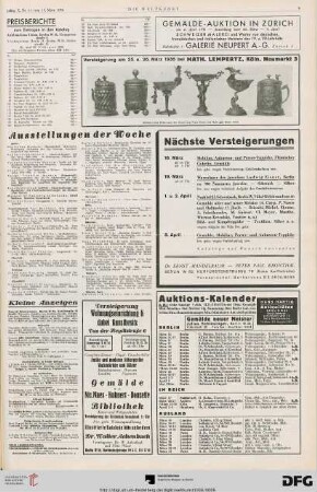 Nr. 11 (15. März 1936), S. 3: Preisberichte
