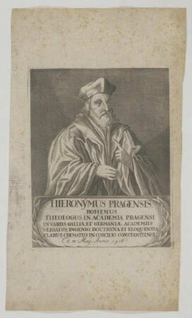 Bildnis des Hieronymus Pragensis