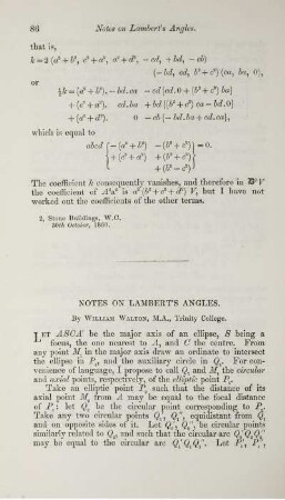 Notes on Lambert's angles.