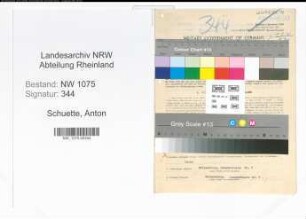 Entnazifizierung Anton Schuette , geb. 14.09.1902 (Lehrer)