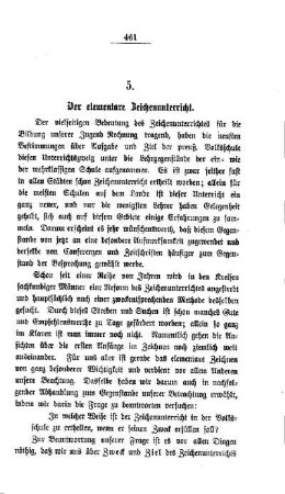 Der elementare Zeichenunterricht