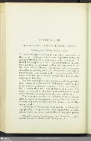 Chapter XLIII Photo-Mechanical Printing Processes – continued