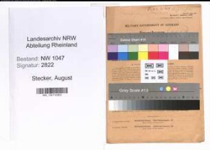 Entnazifizierung August Stecker , geb. 06.10.1900 (Bauingenieur)
