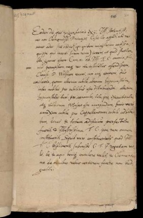 Lagonychus, Johann: Brief an Landgraf Moritz; mit Vermerk des Landgrafen; 1598 März 29