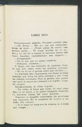 Lanza Seca