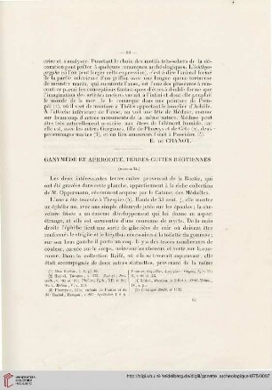 Ganymède et Aphrodite, terres-cuites Béotiennes
