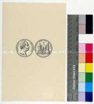 Abbildung der Personenmedaille für den preußischen General und Kriegsminister Hermann von Boyen