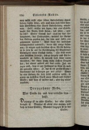 Dreyzehnte Rede. Was Einöde sey, und was verlassen seyn heisse