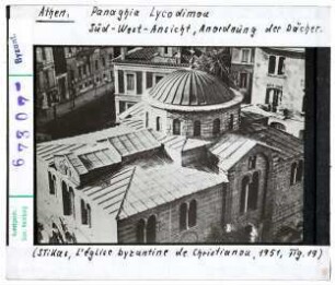 Athen: Panaghia Lycodimou, Südwest-Ansicht, Dächer