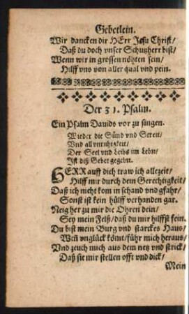 Der 31. Psalm. - Der 40. Psalm.